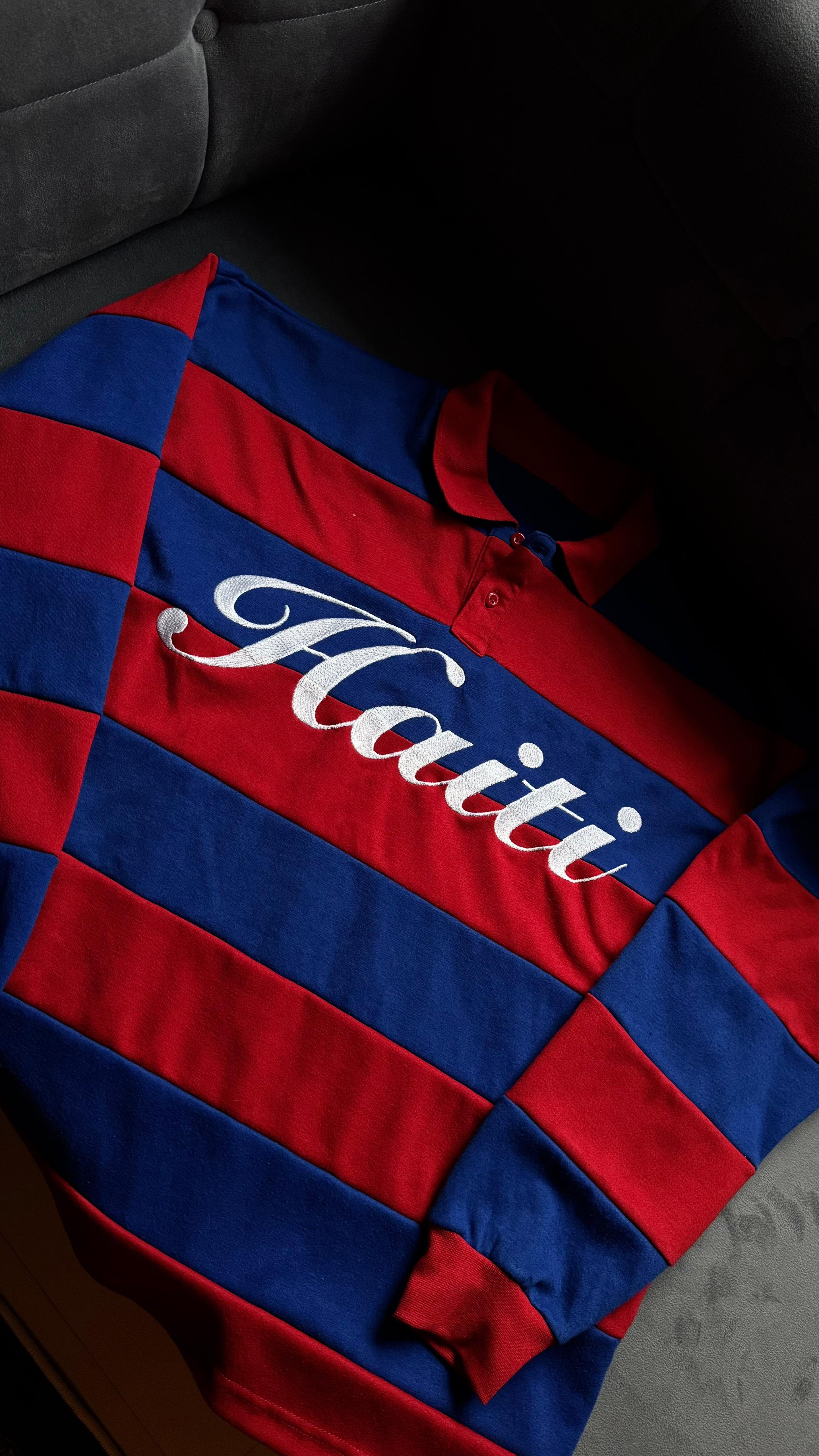 Vintage Stripped Haitian Rugby Polo