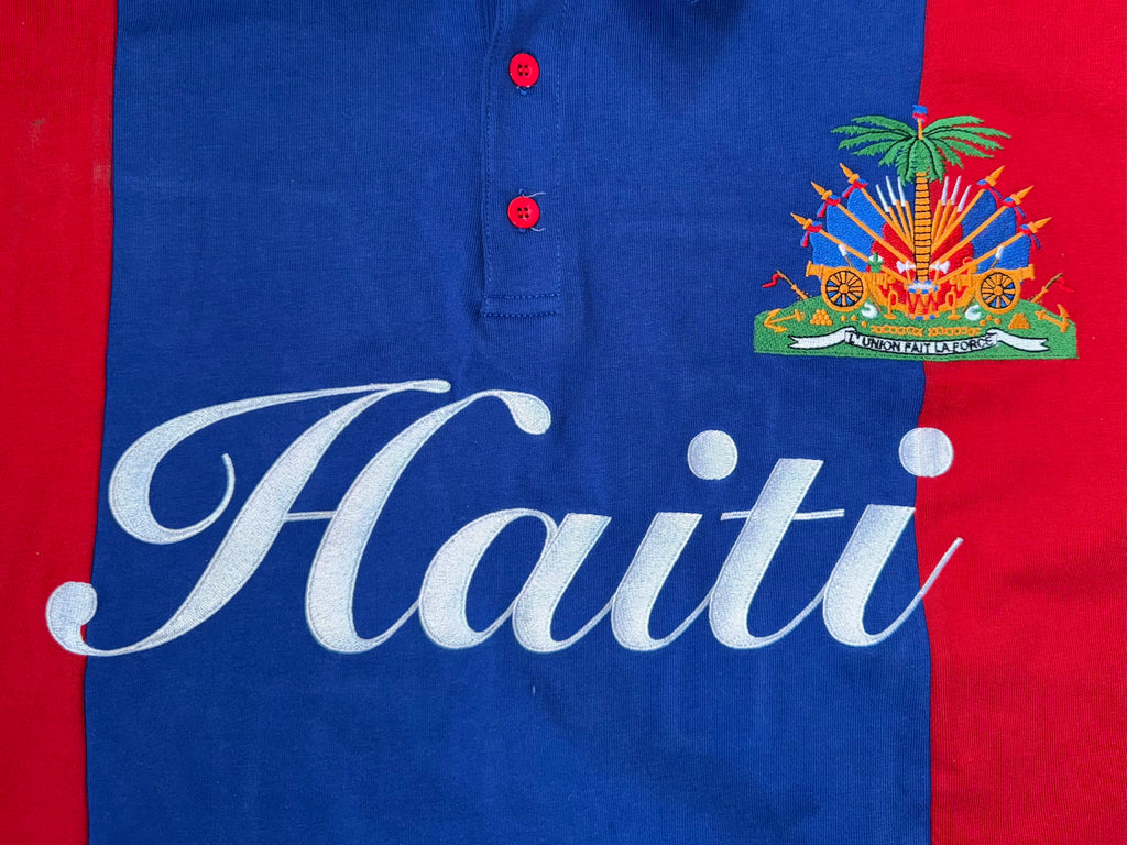 Short Sleeve Haitian Rugby Polo Piqué
