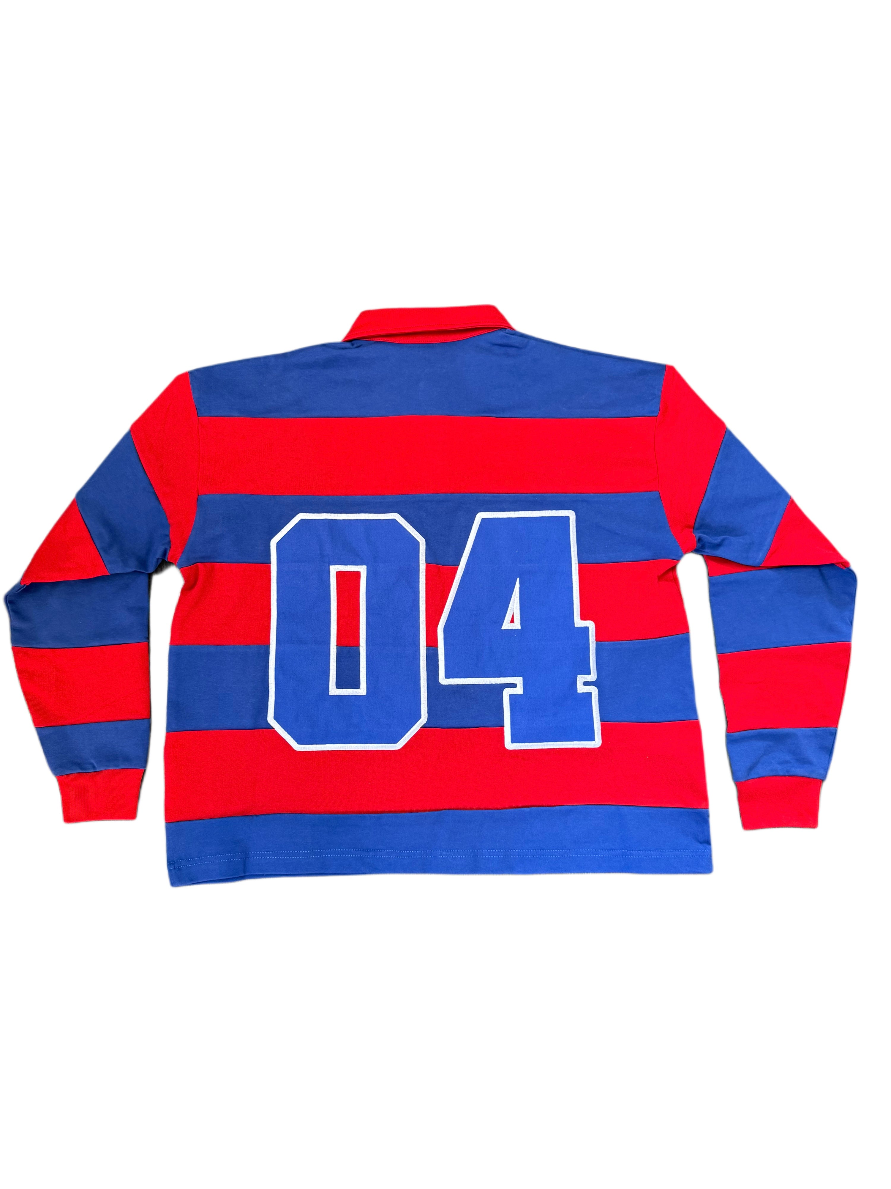 Vintage Striped Rugby Polo Piqué