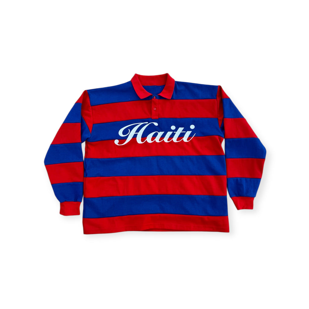 Vintage Stripped Haitian Rugby Polo